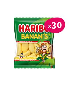 Haribo Banan's - 120 g - Carton de 30 sachets