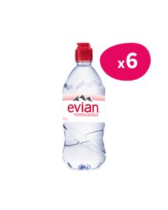 Bouteille d'Evian 75cl - Carton de 6 bouteilles