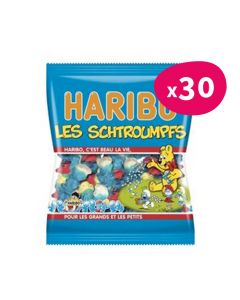 Haribo Schtroumpfs - 120g - Carton de 30 sachets