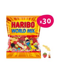 Haribo World Mix - 120g - Carton de 30 sachets