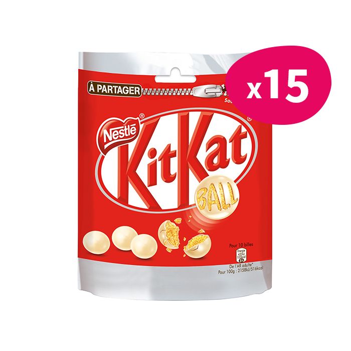 Kit Kat Balls Blanc en sachet 250g - My Candy Factory