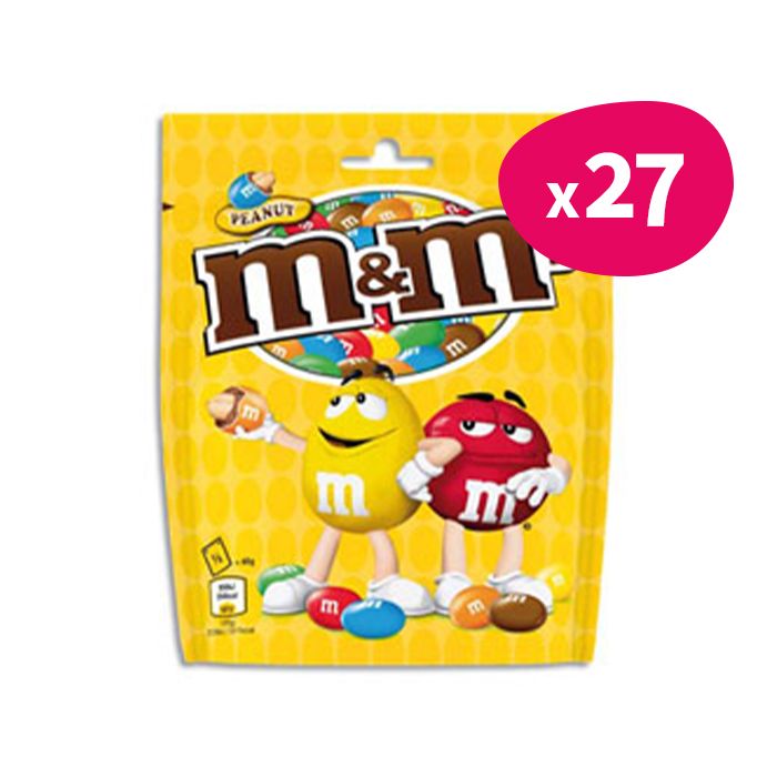 M&M'S PEANUT - Bonbons chocolat au lait et cacahuètes - Grand
