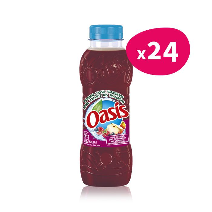 Oasis Pomme Cassis Framboise en bouteille 50cl - My Candy Factory