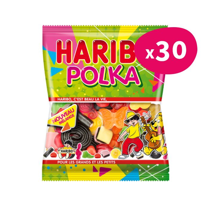 Polka Haribo en sachet 120g - My Candy Factory